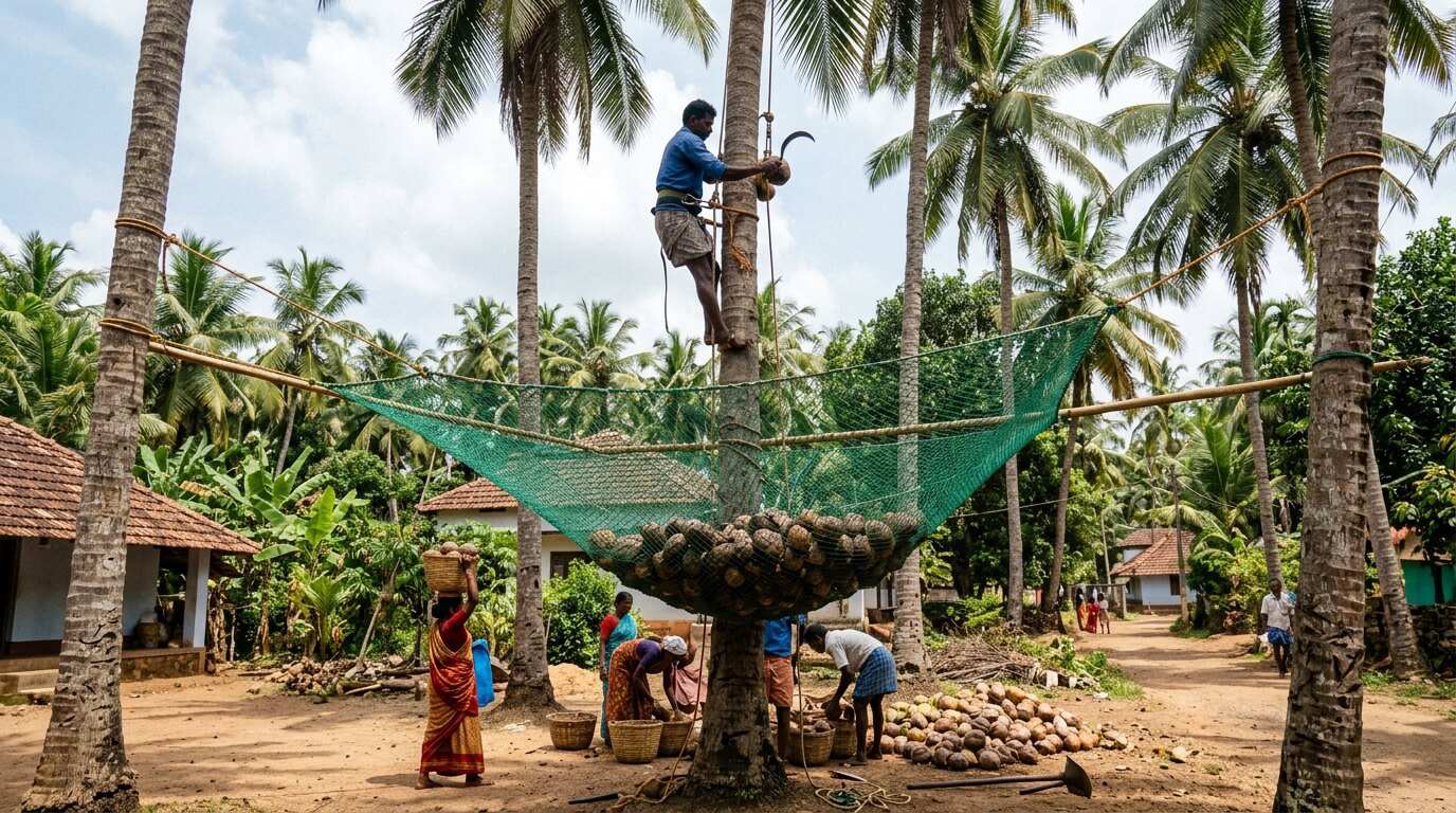 Coconut Tree Safety Nets
