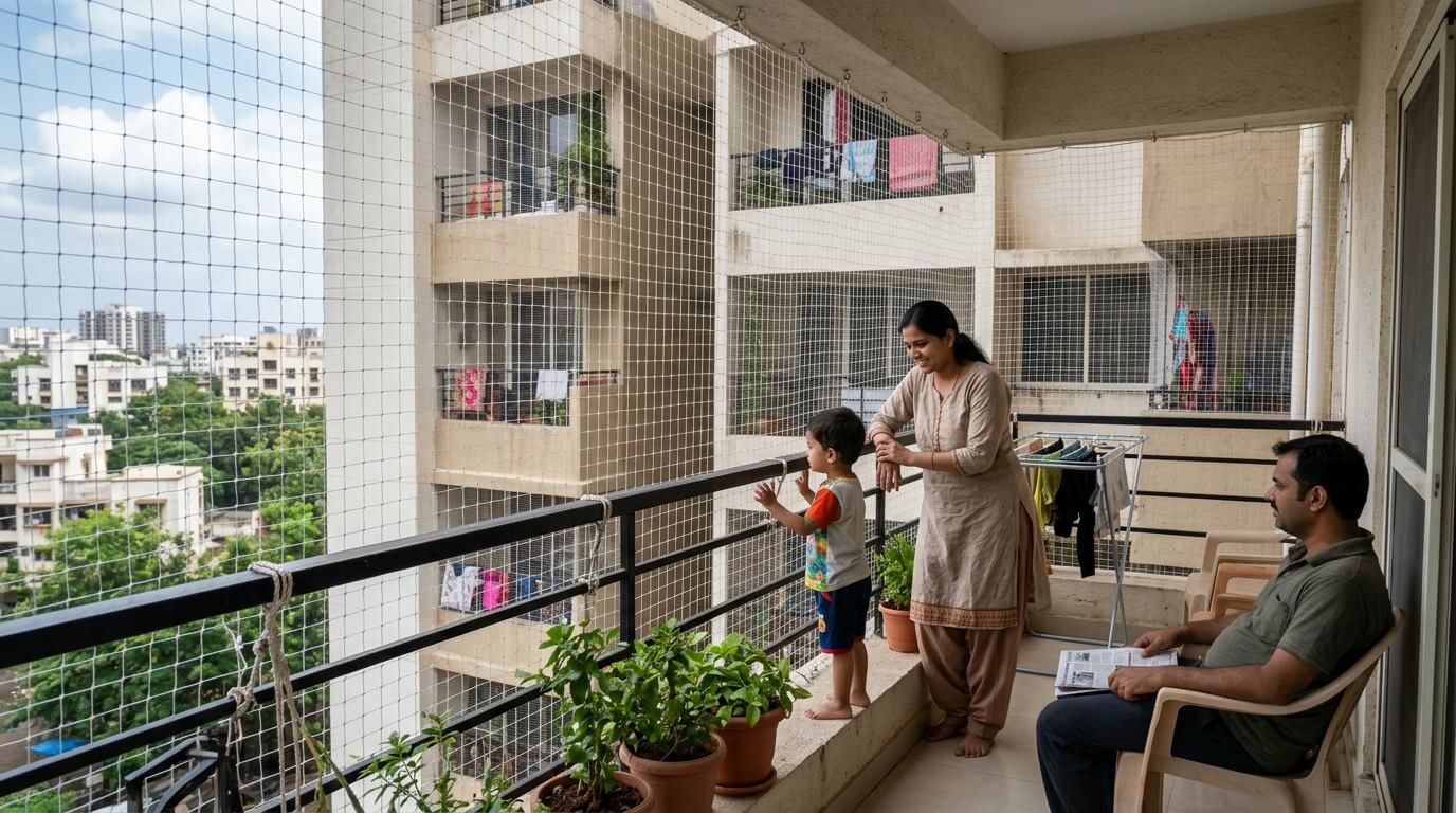 Kids Net For Balcony